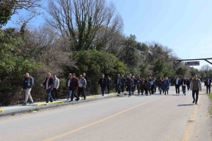 Hamsilos Tabiat Parkına Katılımcılar Eşliğinde Yürüyüş Gerçekleştirildi