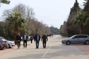 Hamsilos Tabiat Parkına Katılımcılar Eşliğinde Yürüyüş Gerçekleştirildi