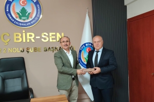 Orman Muhafaza Memurları Derneği Heyetinden Toç Bir-Sen Balıkesir 2 Nolu Şube Başkanı İsa DEMİR'e Ziyaret
