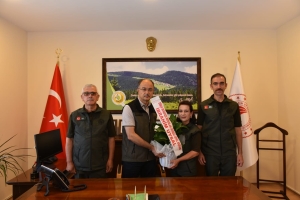 Giresun Orman Bölge Müdürü makamında ziyaret edildi