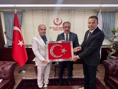 Orman Muhafaza Memurları Derneği Heyetinden Büyük Birlik Partisi Genel Başkanı Mustafa DESTİCİ'ye Ziyaret