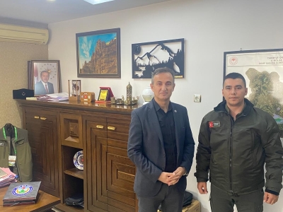 OMMD Denetim Kurulu Üyemiz Kürşad ÇAKIR, Toç Bir-Sen Manisa Şube Başkanı Uğur BAYİL’i Ziyaret Etti