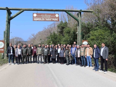 Hamsilos Tabiat Parkına Katılımcılar Eşliğinde Yürüyüş Gerçekleştirildi